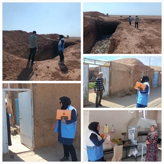 نظارت بر وضعیت بهداشت محیط روستای چشام